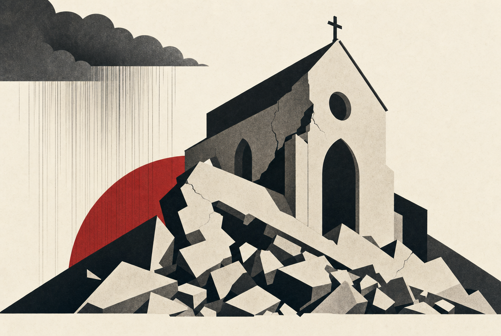 Abstract editorial illustration