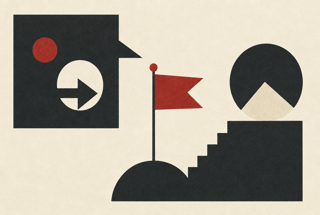 Abstract editorial illustration