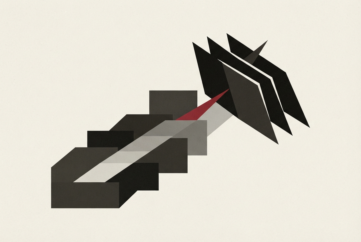 Abstract editorial illustration