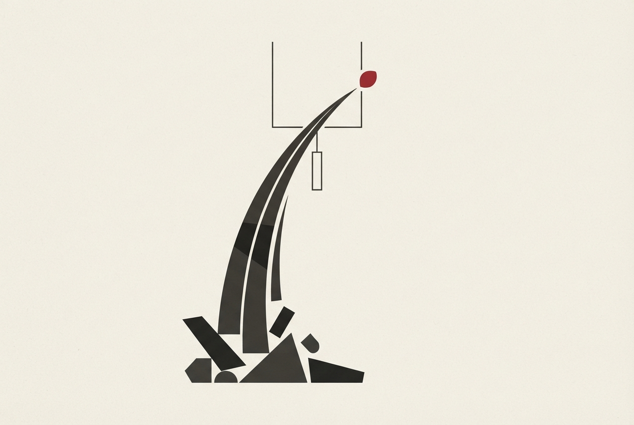 Abstract editorial illustration