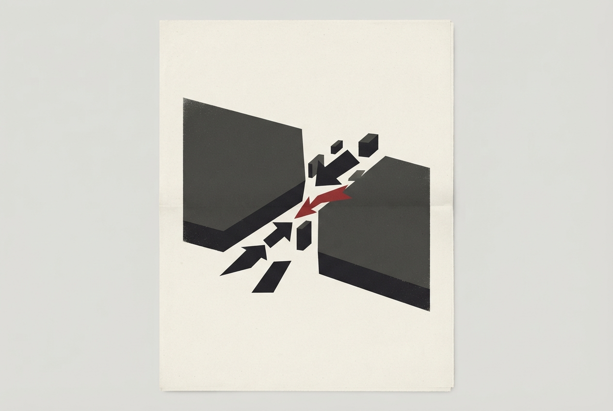 Abstract editorial illustration