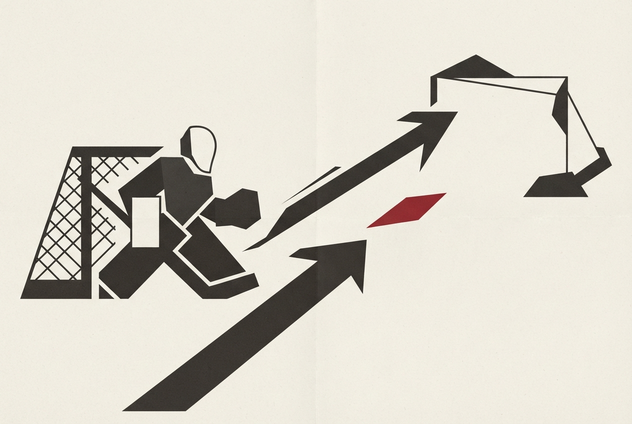 Abstract editorial illustration