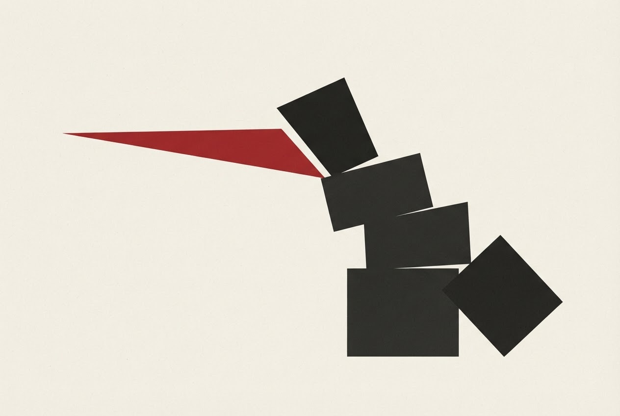 Abstract editorial illustration