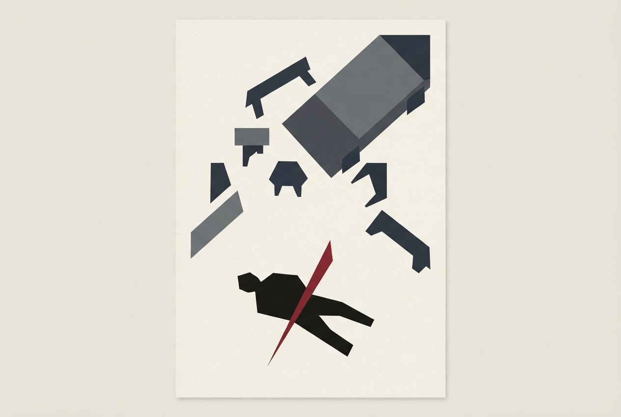 Abstract editorial illustration