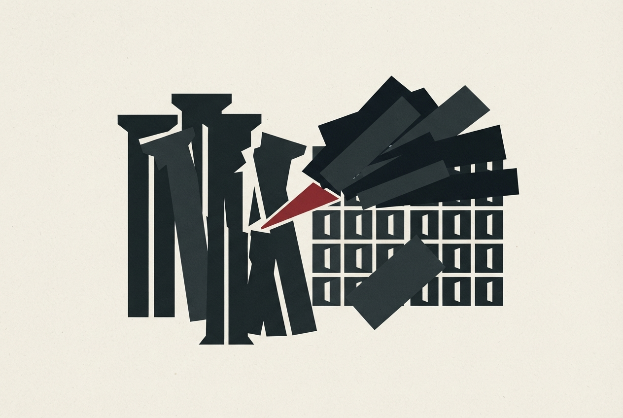 Abstract editorial illustration