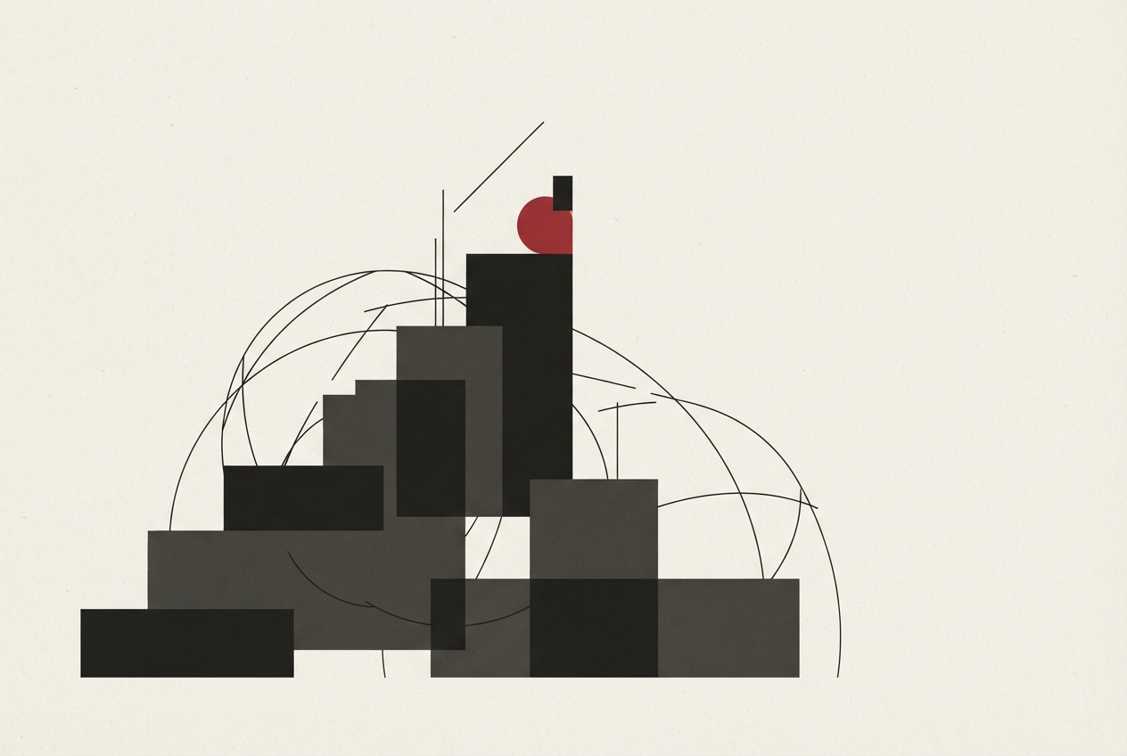 Abstract editorial illustration