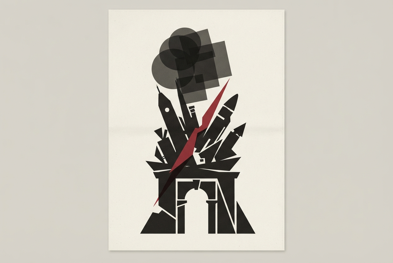 Abstract editorial illustration