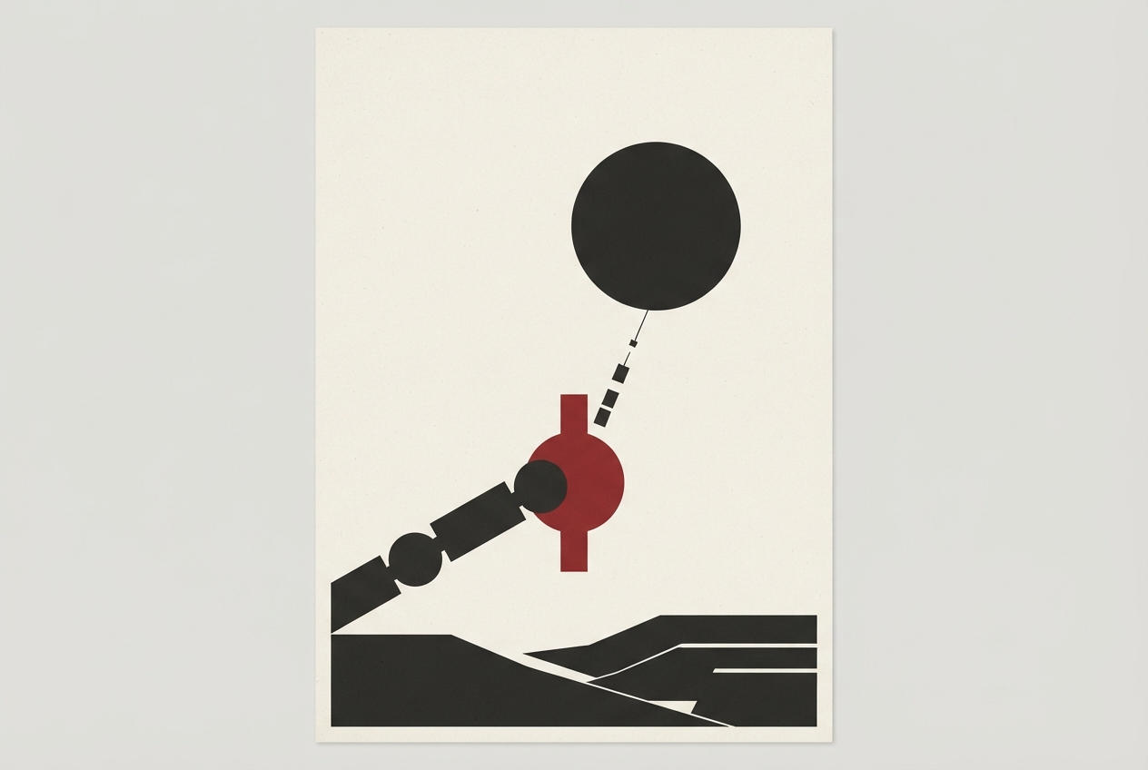 Abstract editorial illustration