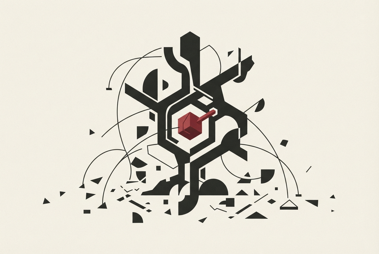 Abstract editorial illustration
