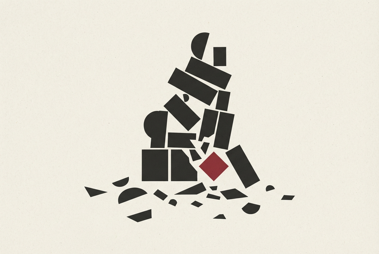 Abstract editorial illustration