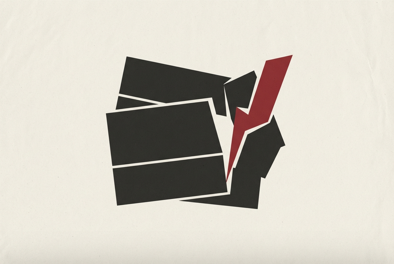 Abstract editorial illustration