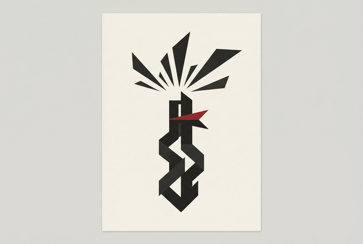 Abstract editorial illustration