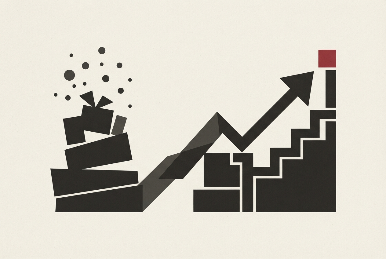 Abstract editorial illustration