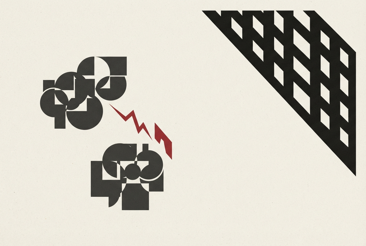 Abstract editorial illustration