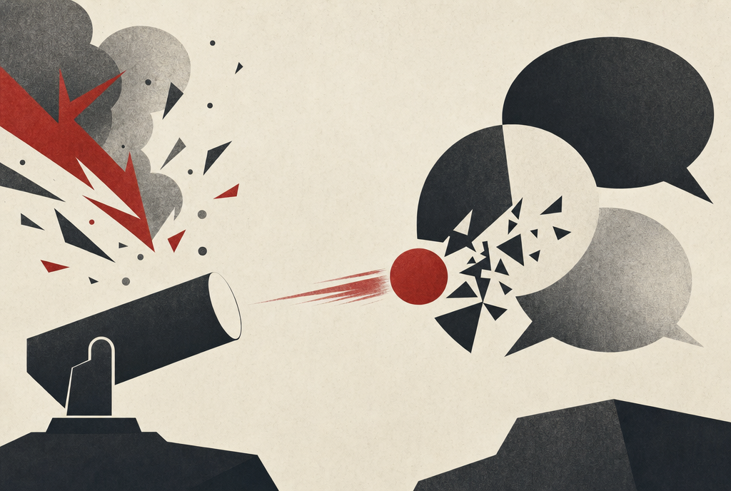 Abstract editorial illustration