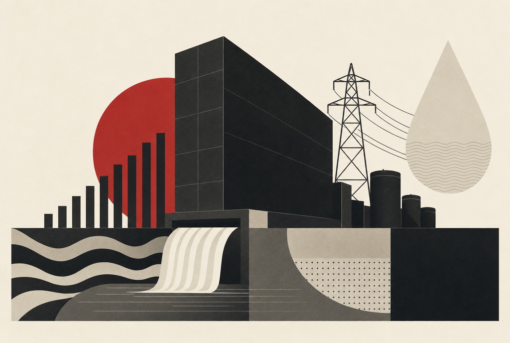 Abstract editorial illustration
