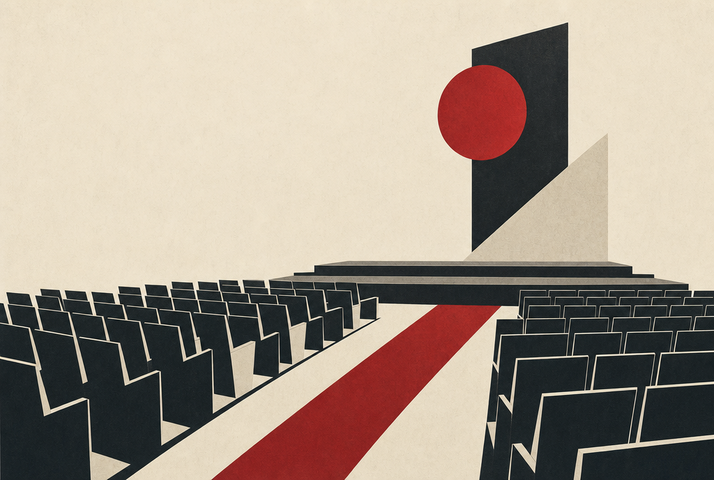 Abstract editorial illustration