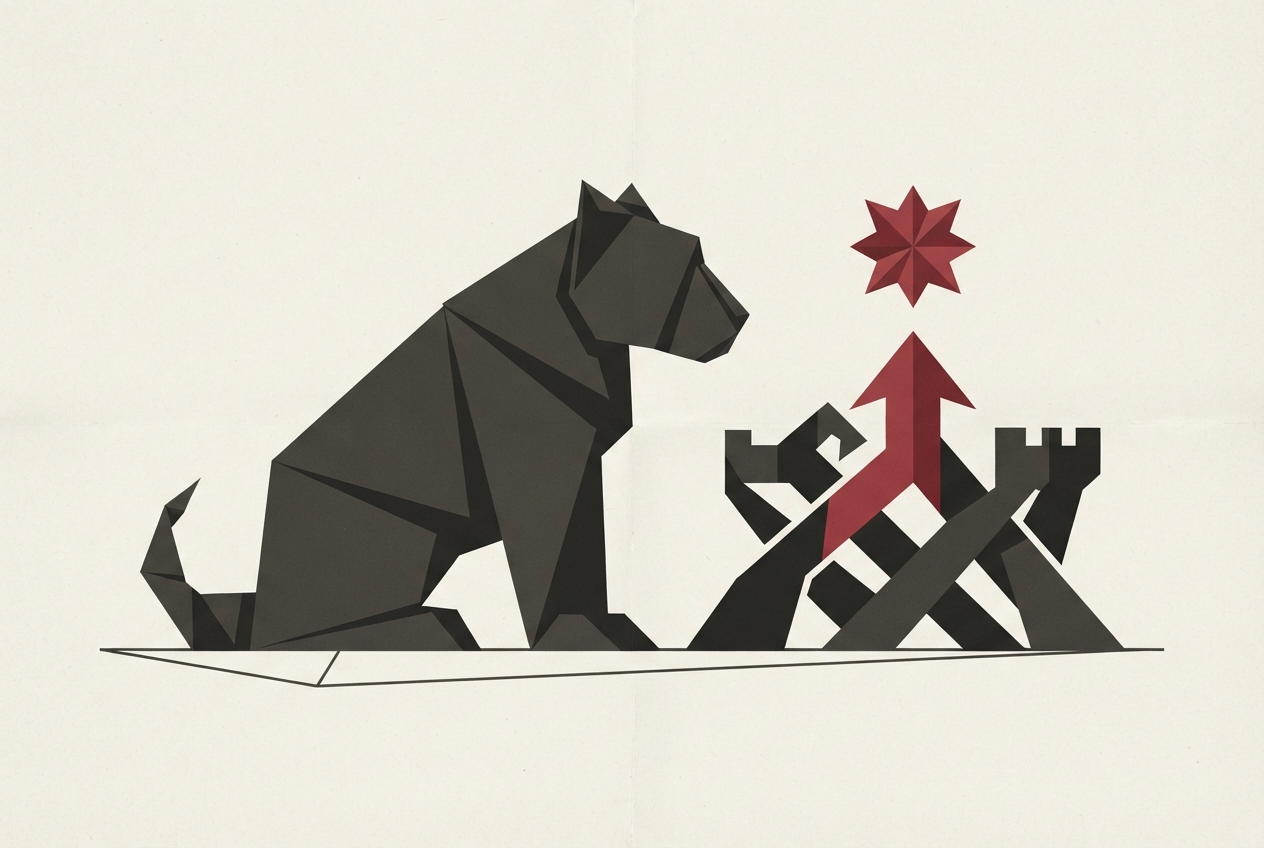 Abstract editorial illustration