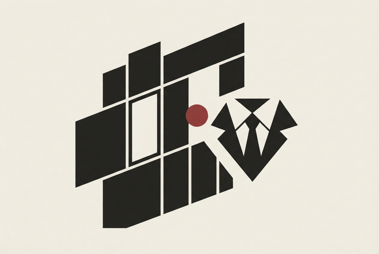 Abstract editorial illustration