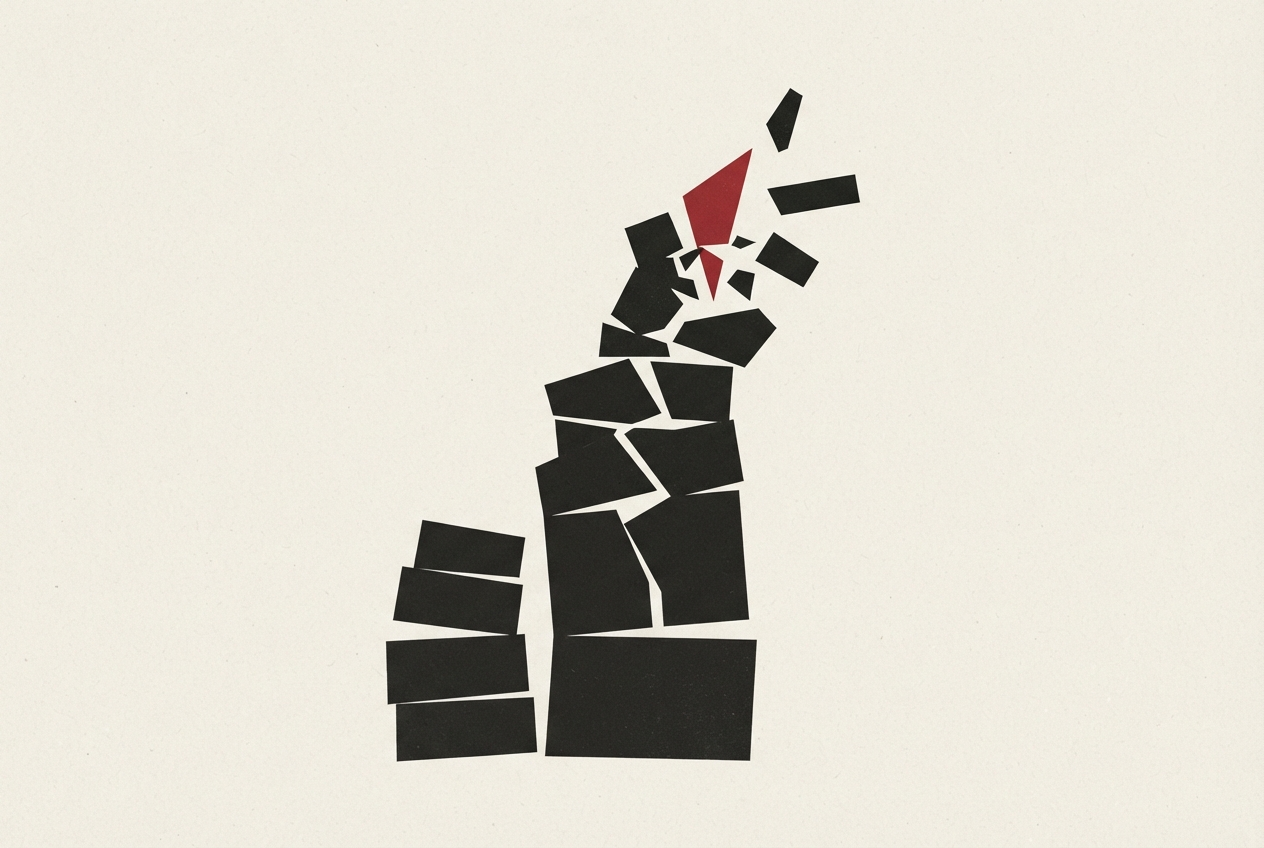 Abstract editorial illustration