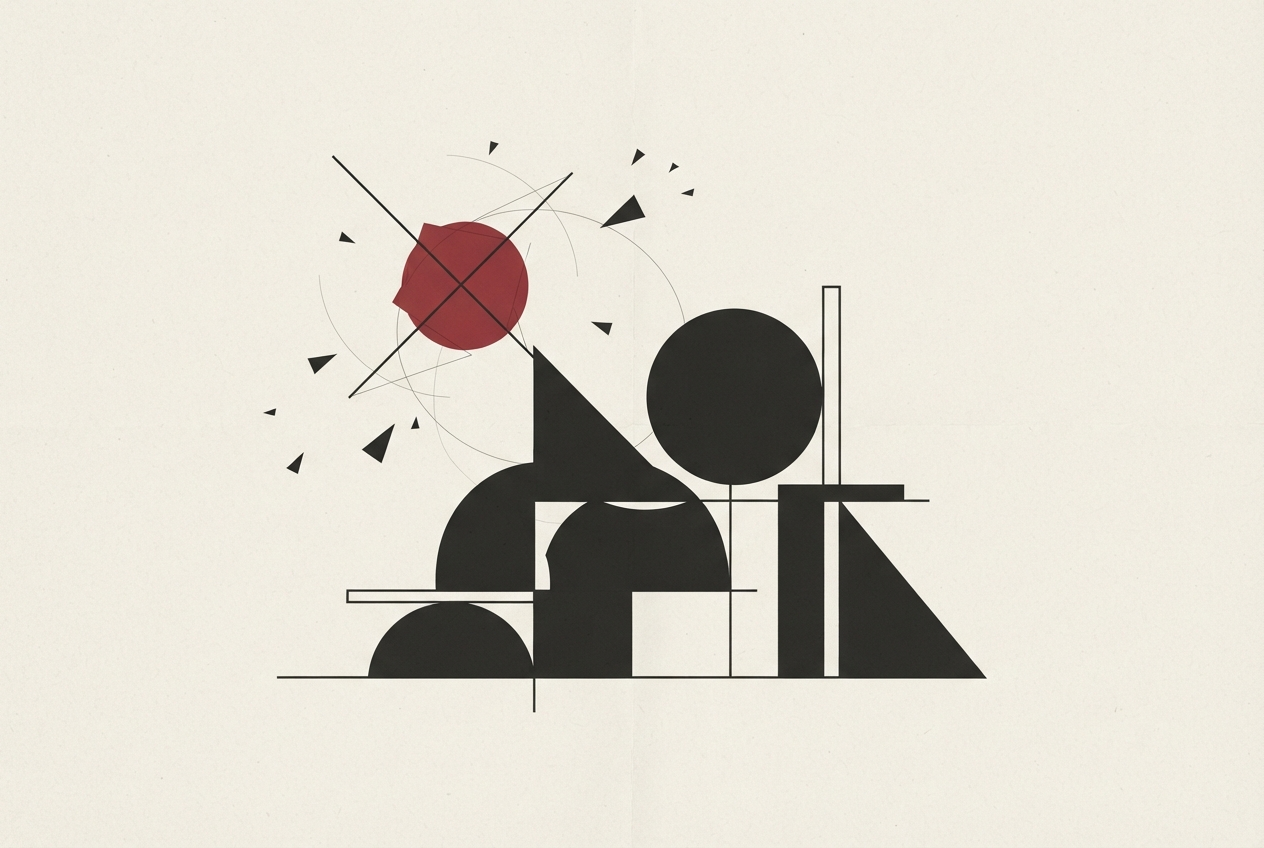 Abstract editorial illustration