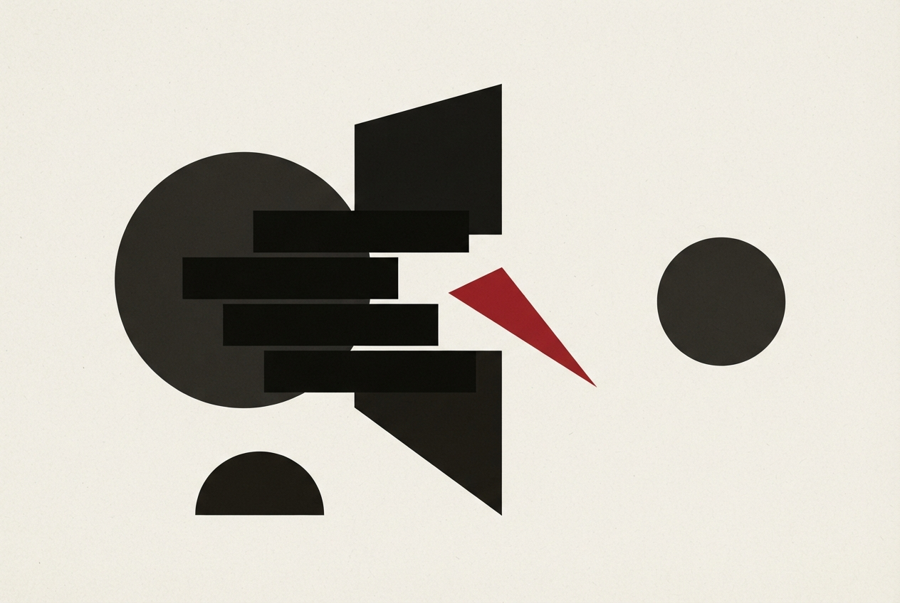Abstract editorial illustration