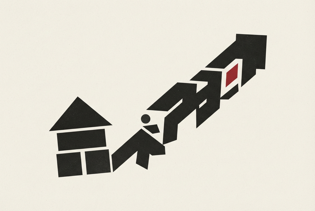 Abstract editorial illustration