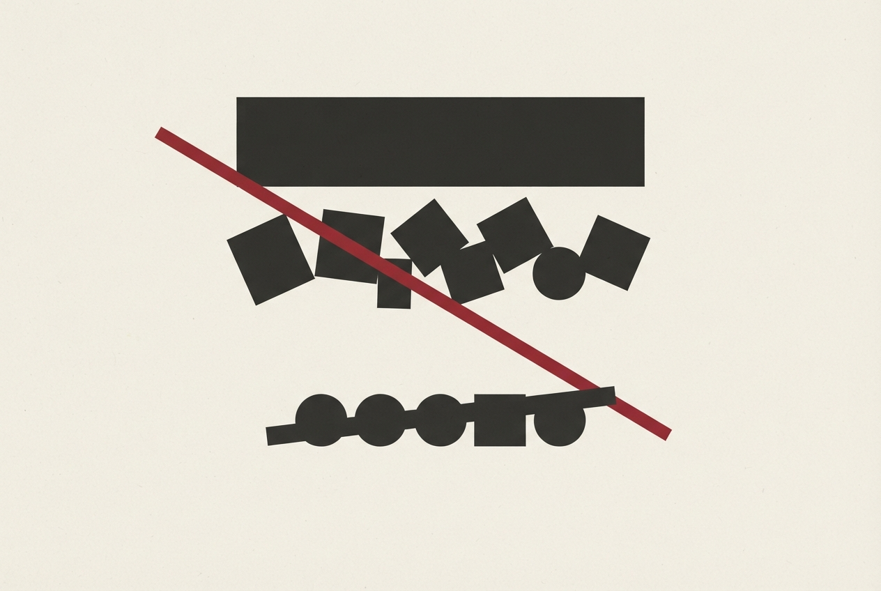 Abstract editorial illustration
