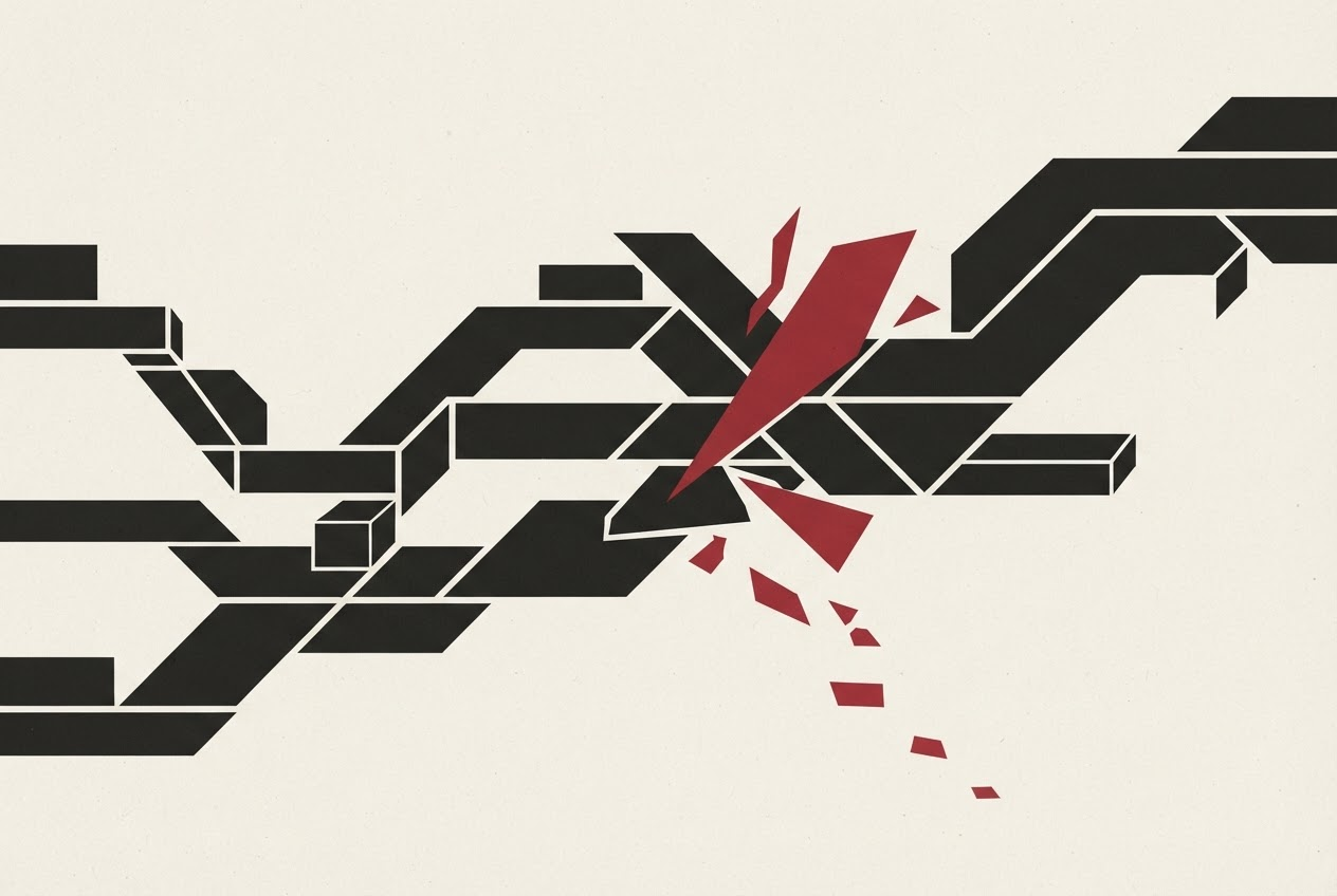 Abstract editorial illustration