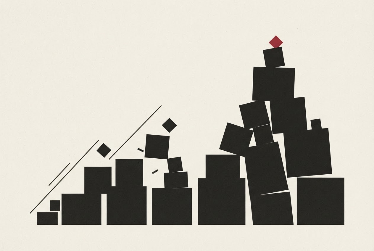 Abstract editorial illustration