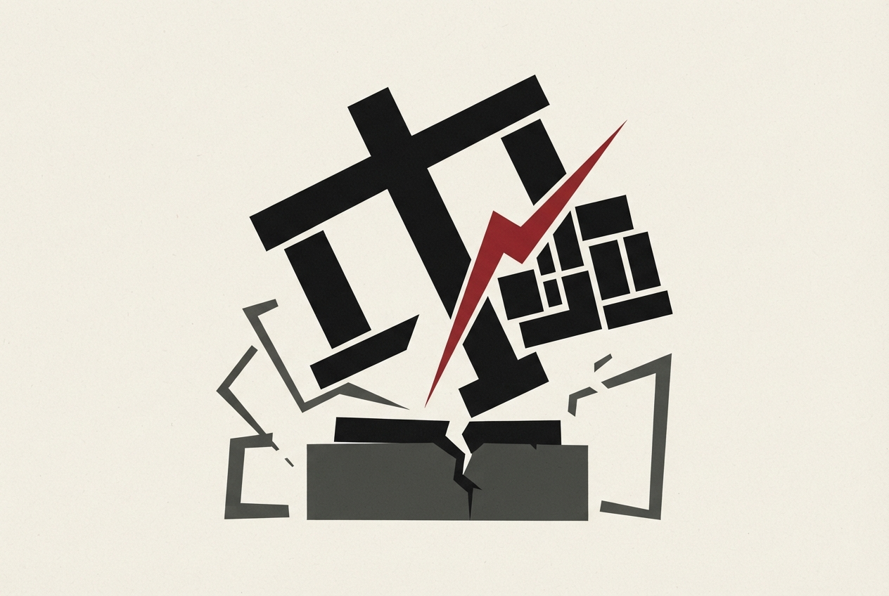 Abstract editorial illustration