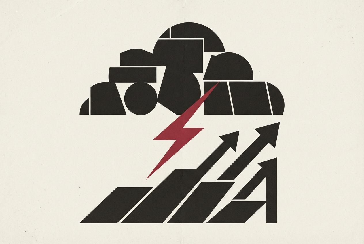 Abstract editorial illustration