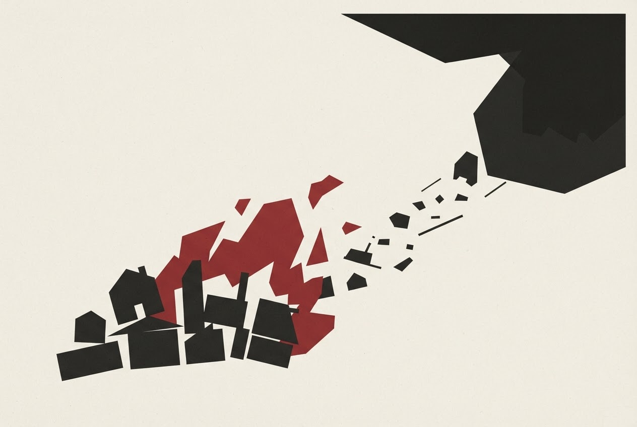 Abstract editorial illustration