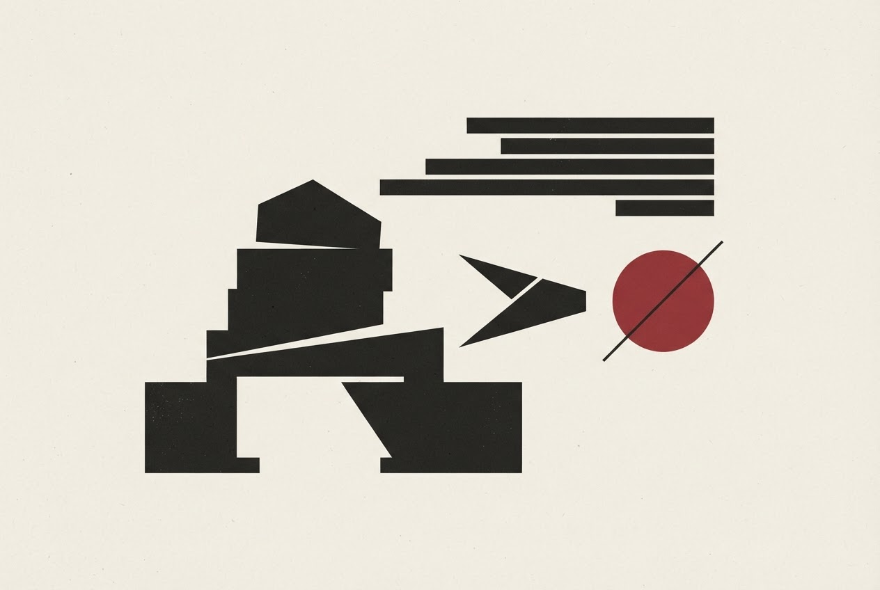 Abstract editorial illustration