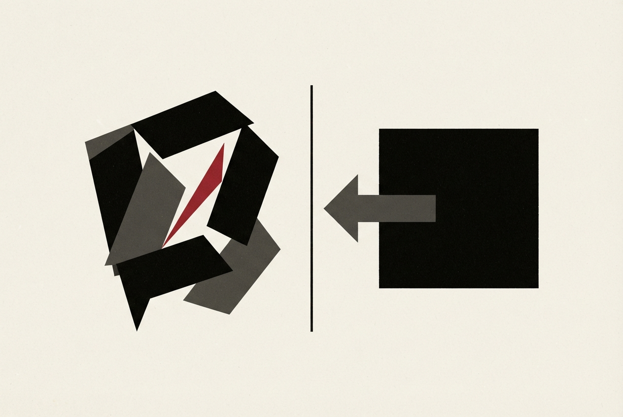 Abstract editorial illustration