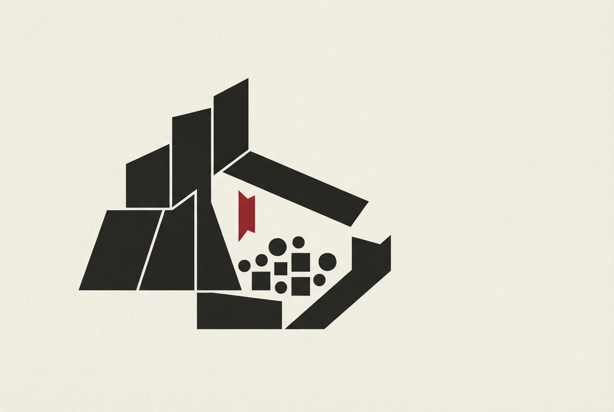 Abstract editorial illustration