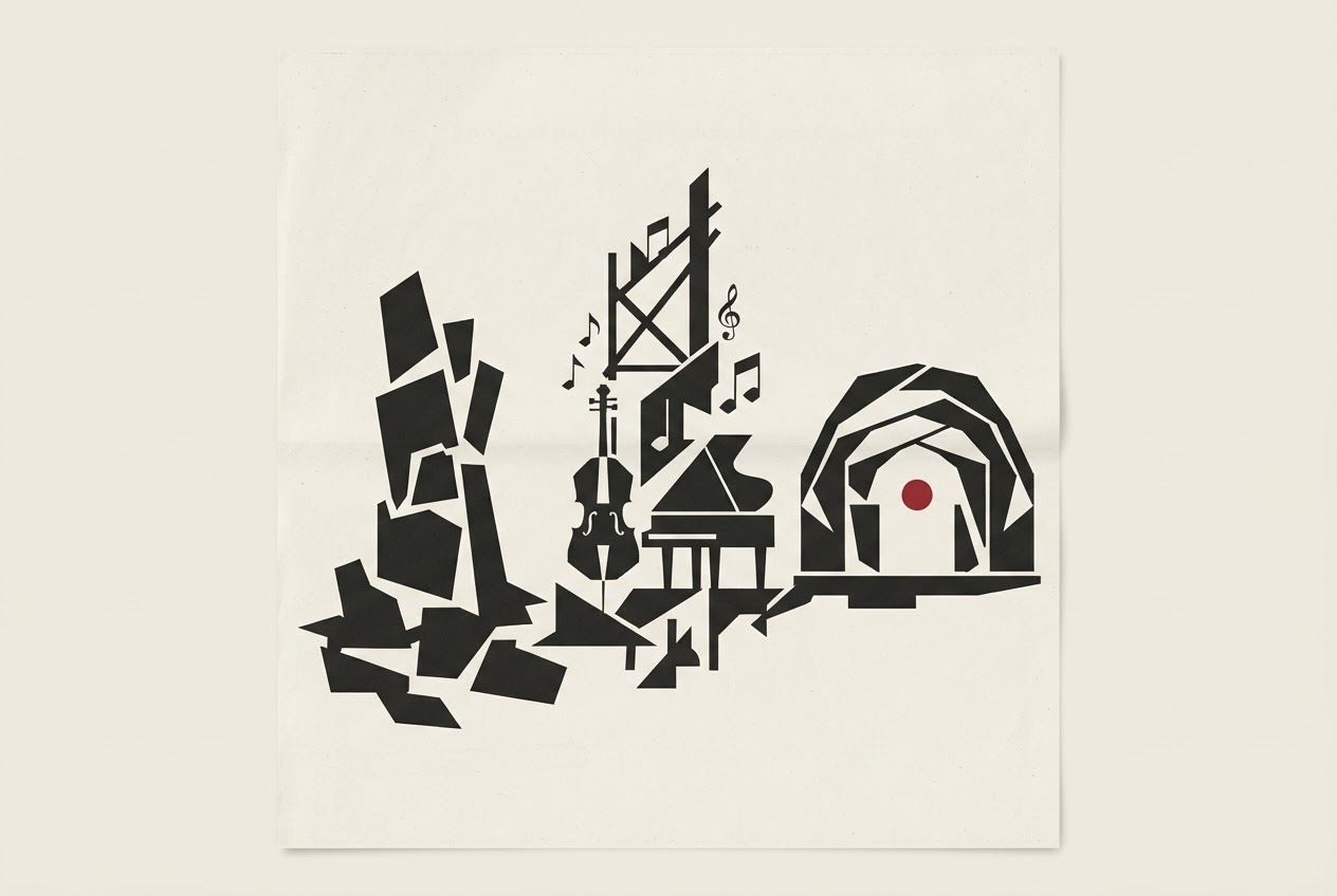 Abstract editorial illustration
