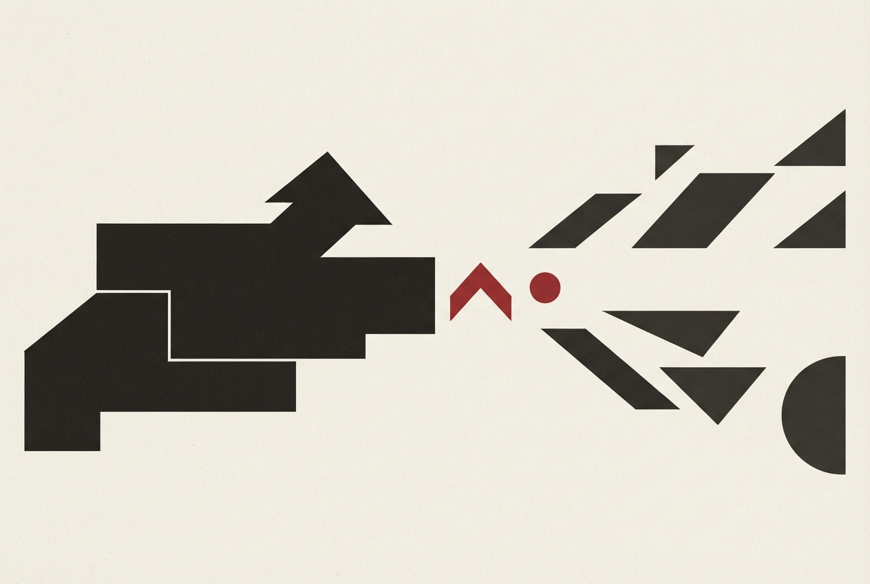 Abstract editorial illustration