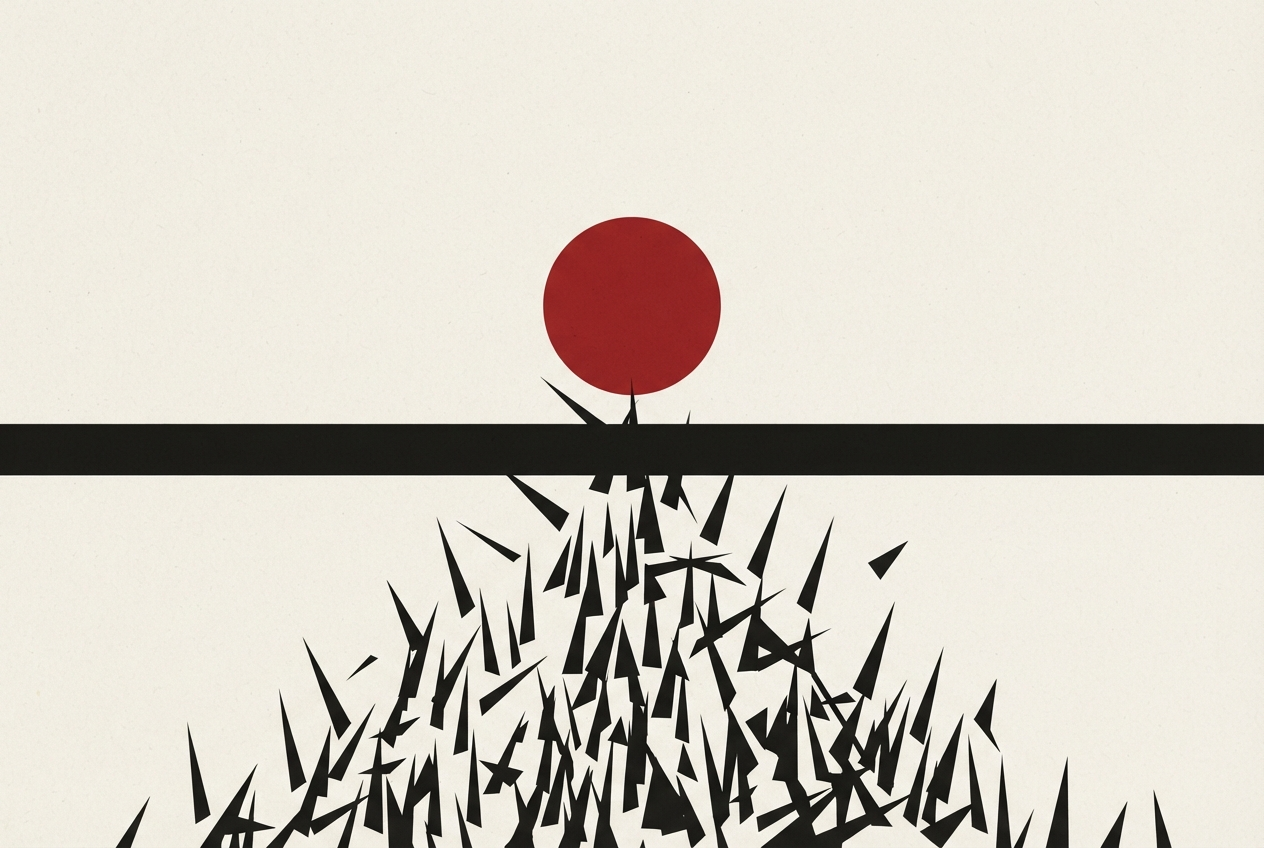 Abstract editorial illustration