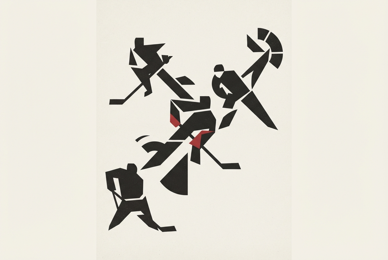 Abstract editorial illustration