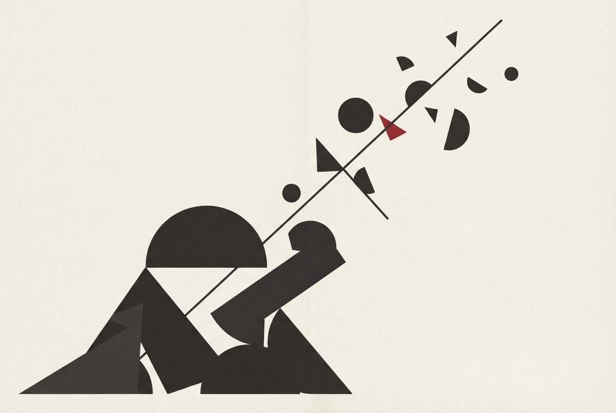 Abstract editorial illustration