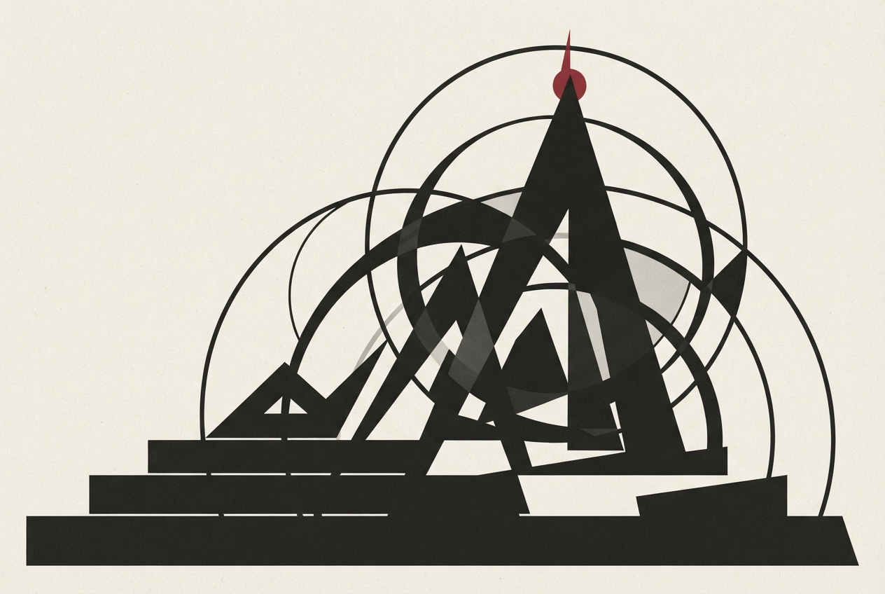 Abstract editorial illustration
