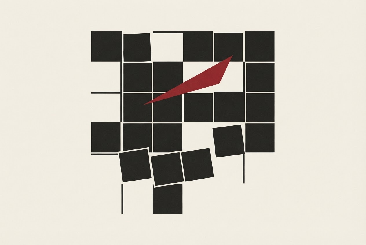 Abstract editorial illustration