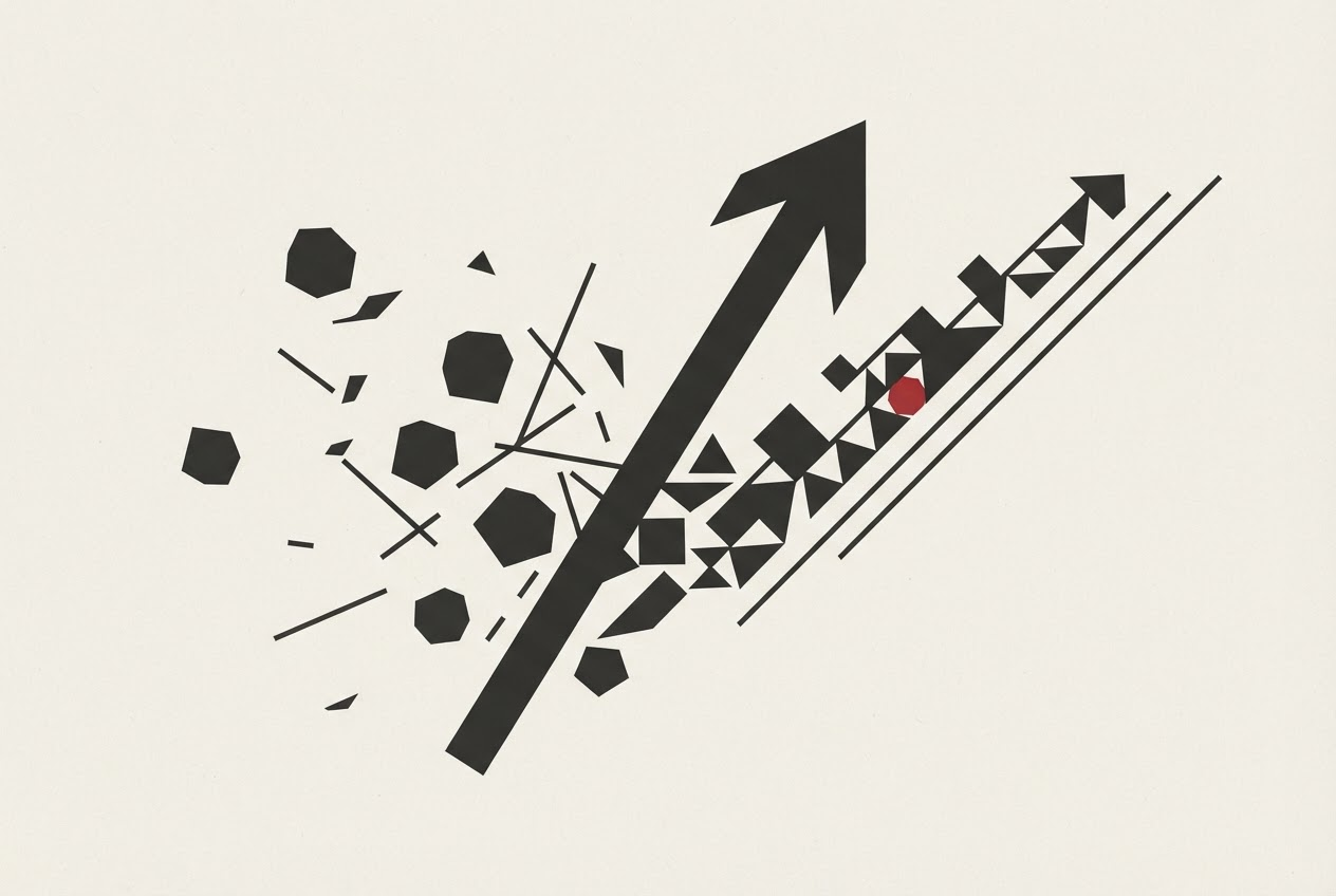 Abstract editorial illustration