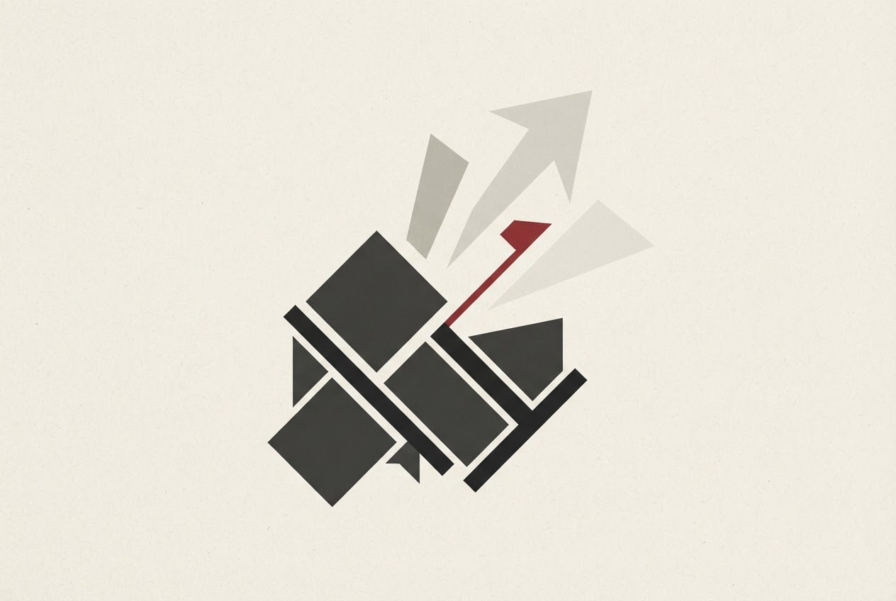 Abstract editorial illustration