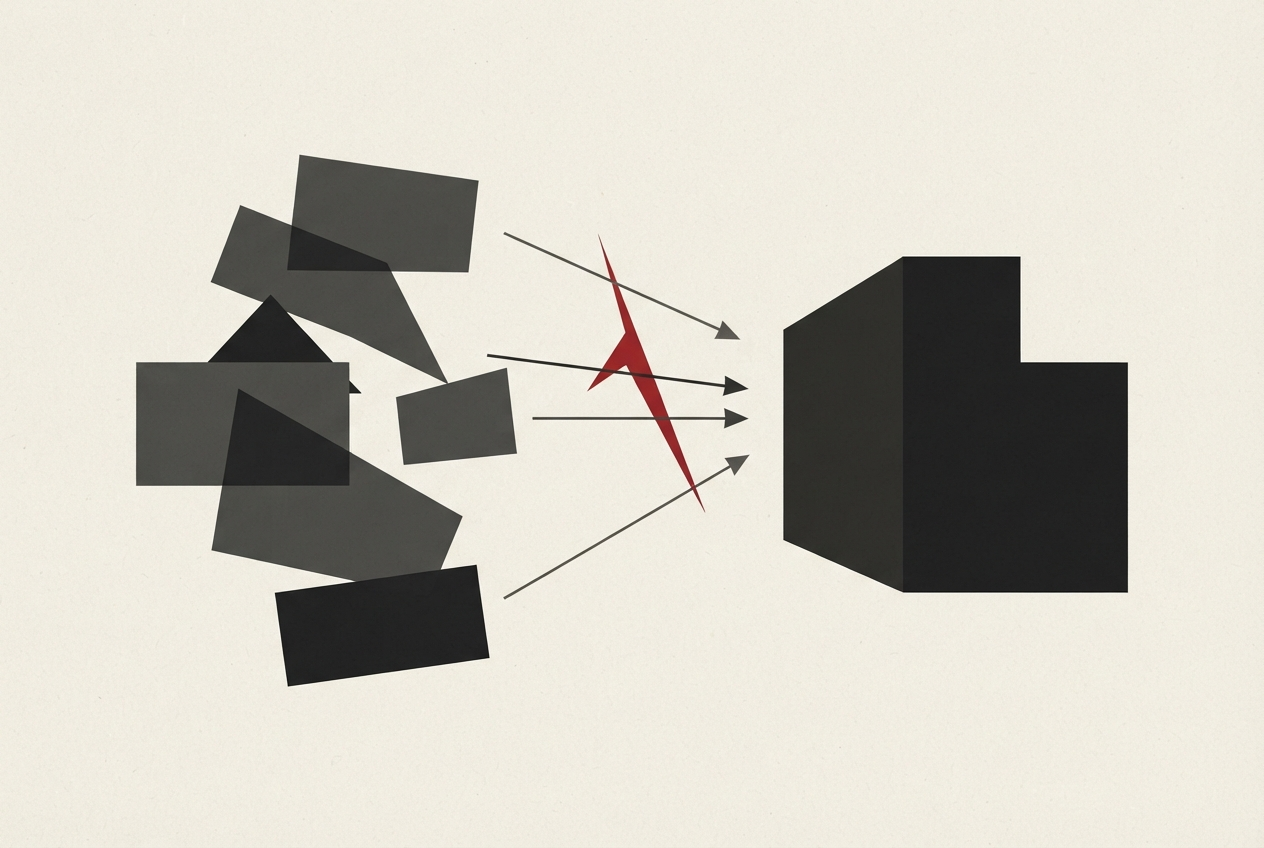 Abstract editorial illustration
