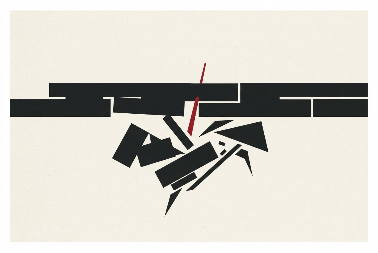 Abstract editorial illustration