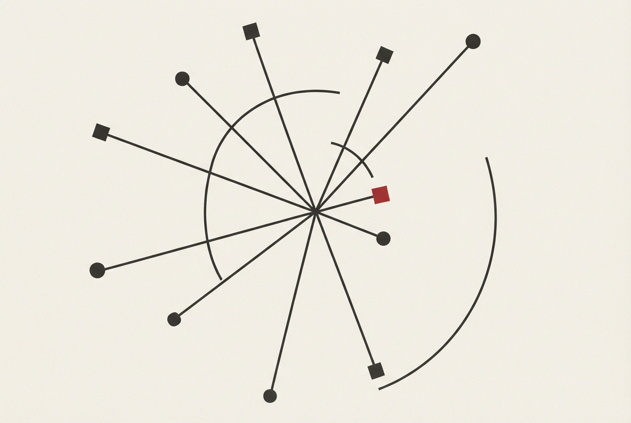 Abstract editorial illustration
