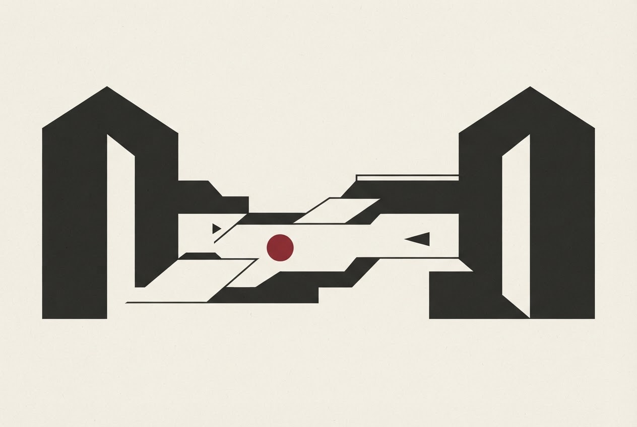 Abstract editorial illustration