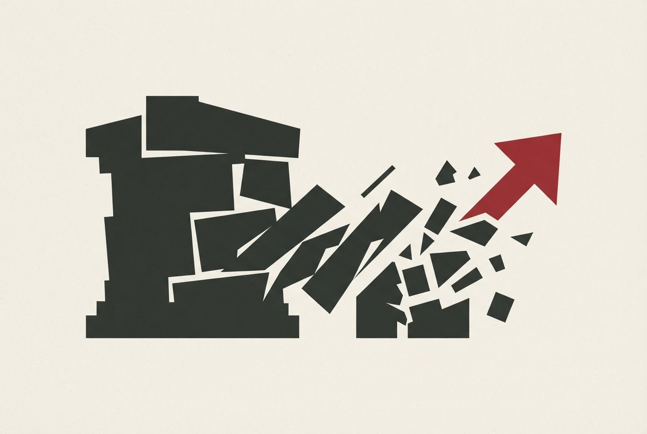 Abstract editorial illustration